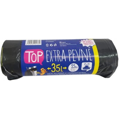 Vipor Pytle Top stahovací 35l 30µm 15ks černé extra pevné – Sleviste.cz