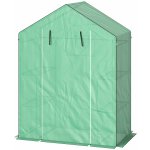 Outsunny S policemi mini síťované okno dveře na zip 143L x 74W x 190H cm zelený – Zboží Dáma