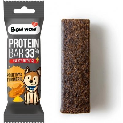 Mira Mar Bow Wow Proteinová tyčinka Drůbež & Kurkuma 20 x 1 x 32 g – Hledejceny.cz