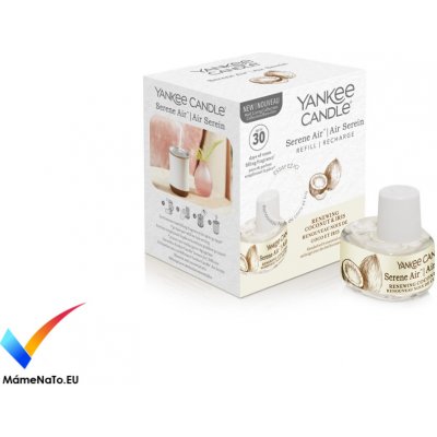 Yankee Candle Náplň do vonného difuzéru Serene Air Renewing Coconut & Iris 17 ml – Zboží Dáma