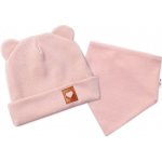 Baby Nellys Žebrovaná dvouvrstvá čepice s oušky – Sleviste.cz