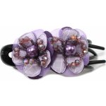 Spona na vlasy s květy Barva: světle fialová – Zboží Dáma