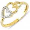 Prsteny Lillian Vassago Zlatý prsten se srdíčky LLV06 GR047