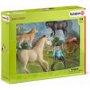 Figurka Schleich 42419 set westernová jezdkyně se zvířátky