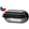 Zahradní lampa Panlux SOG-M-40/C OVAL GRILL MAT přisazené nástěnné svítidlo 40W černá, mat