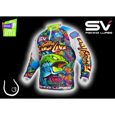 SV Fishing Lures Rybářský závodní dres FLASH LINE – Zboží Dáma