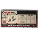 Mazací hlavice Whitworthův palcový závit sada 110 ks MAR POL – HobbyKompas.cz
