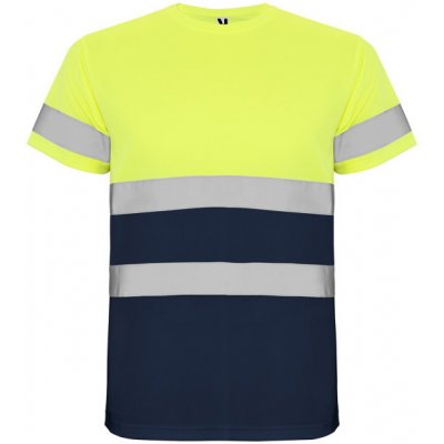 Roly tričko Delta reflexní krátký rukáv pánské Žlutá modrá S – Zboží Dáma