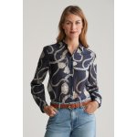 Gant REG SAILING PRINT COT SILK SHIRT EVENING BLUE – Zboží Mobilmania
