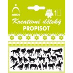 Arch Kreativní dětský propisot malý koně černí 10 x 12,5 cm – Zbozi.Blesk.cz