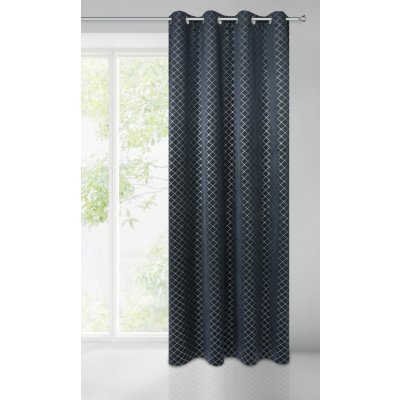 HOTOVÝ ZÁVĚS KARINA 1 140X250 CM MODRÁ NÁMOŘNÍCKA – Hledejceny.cz