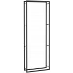 VidaXL Ocel 80 x 28 x 222 cm matný černý – HobbyKompas.cz
