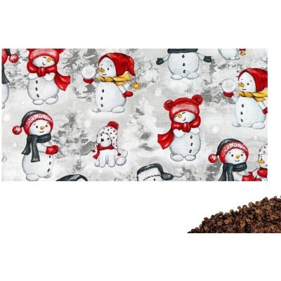 VFstyle nahřívací polštářek bederní s pohankovými slupkami 50x20 cm Snowmen and Dog – Zboží Mobilmania