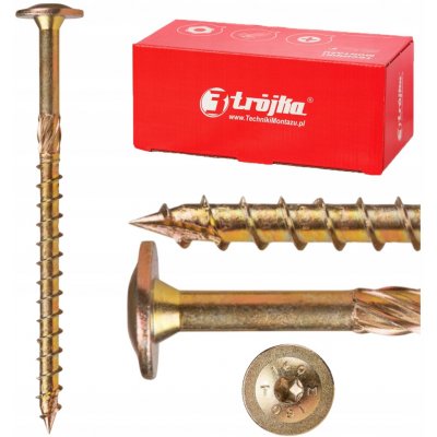 Tesařské vruty Trójka 6x120 mm 100 ks – Hledejceny.cz