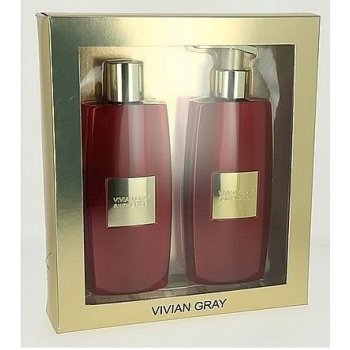 Vivian Gray tělové mléko + sprchový gel Vivian Gray RUBY 2 x 250 ml dárková sada