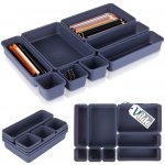 VILDE Sada 8ks organizérů do šuplíku, antracit, MODULAR 31 cm x 46 cm x 4,5 cm – Sleviste.cz