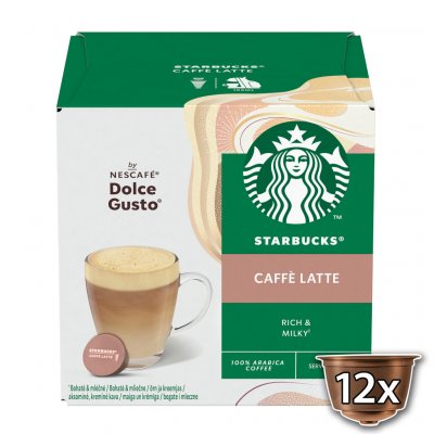 Starbucks Nescafé Dolce Gusto Caffe Latte 12 ks – Zboží Dáma