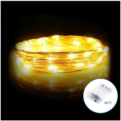 Aigostar B.V. Aigostar LED Vánoční řetěz 100xLED 3xAA 10,3m teplá bílá AI1305 – Hledejceny.cz