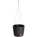 Prosperplast Závěsný květináč RATO ROUND + vklad 25,6 cm umbra – Sleviste.cz