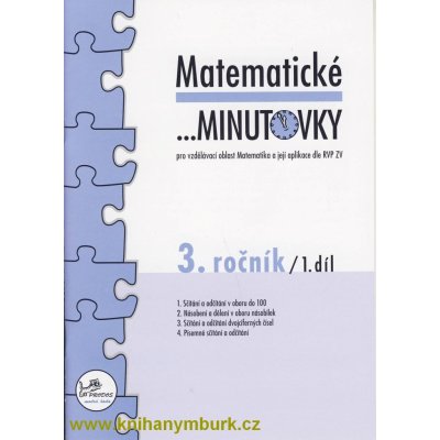Matematické minutovky pro 3. ročník /1. díl - 3. ročník - Josef Molnár, Hana Mikulenková – Hledejceny.cz