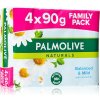 Mýdlo Palmolive Naturals Balanced & Mild toaletní mýdlo Chamomile & Vitamín E 4 x 90 g