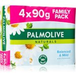 Palmolive Naturals Balanced & Mild toaletní mýdlo Chamomile & Vitamín E 4 x 90 g – Zboží Mobilmania