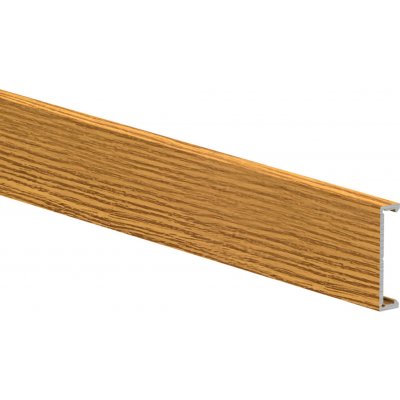 umakov-cz Hliníková fasádní lišta, 25 x 6 – 6,0 m – dřevo dekor SVĚTLÝ DUB - W02 – Hledejceny.cz