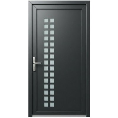 OknaDvereNaMiru.cz Vchodové dveře STYL 1410 ořech 100 x 200 cm – Hledejceny.cz