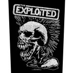 The Exploited nášivka na záda 30x27x36 cm, Vintage Skull – Zboží Dáma