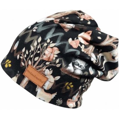 dětská homeless čepice s lesními zvířátky – Zboží Mobilmania