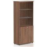 Lenza Vysoká skříň Visio 80 x 38,5 x 183,5 cm, ořech – Hledejceny.cz