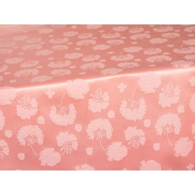 SCANquilt ubrus Solid růžová 69% bavlna 31% polyester ovál 155x250cm – Zboží Mobilmania