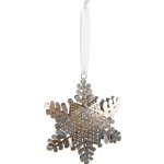 Stříbrná antik kovová závěsná vločka - 7*1*9 cm - Clayre & Eef – Hledejceny.cz