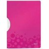 Podložky a stojany k notebooku Zakládací desky s klipem Leitz WOW - A4, růžové