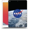 Pouzdro na tablet Picasee silikonový průhledný obal Apple iPad 10.2 2020 8. gen Nasa Earth