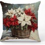 Textilomanie Vánoční POINSETTIA MAGIC barevný 45 x 45 cm – Zboží Dáma