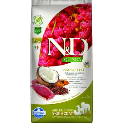 N&D Quinoa Dog Adult Skin & Coat Grain Free Duck & Coconut 7 kg – Zboží Mobilmania
