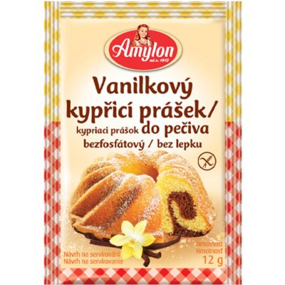 Amylon Vanilkový kypřící prášek do pečiva bez lepku 12 g – Sleviste.cz