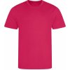 Pánské sportovní tričko Pánské funkční prodyšné tričko žhavá růžová
