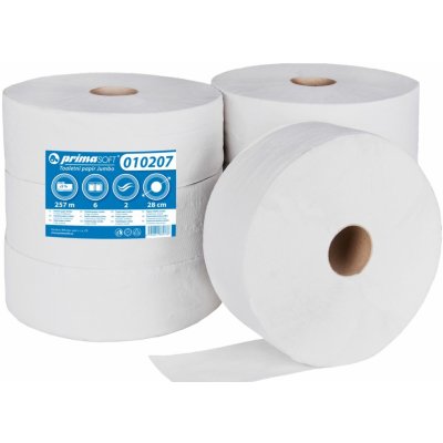 Primasoft bělený recykl 2-vrstvý 28 cm 6 rolí – Zboží Dáma