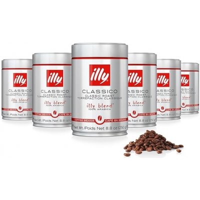 Illy Classico Espresso zrnková 6 x 250 g – Hledejceny.cz