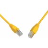 síťový kabel Solarix C6-114YE-0,5MB Patch CAT6 UTP PVC, 0,5m, žlutý