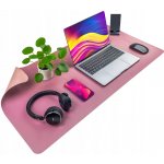 Ochranná podložka na stůl pro klávesnici a myš 90x45 cm růžová tmavá a světlá – Zboží Dáma