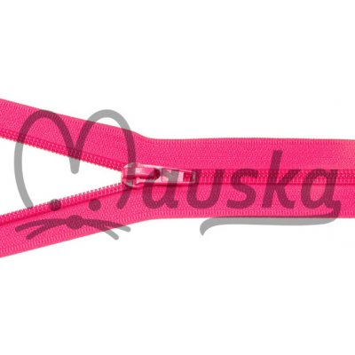 Zip spirálový bundový 5mm dělitelný délka 45 cm - RŮŽOVÁ MALINOVÁ – Zboží Dáma