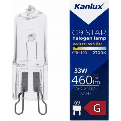 Kanlux Halogenová žárovka G9-33W STAR – Zboží Živě