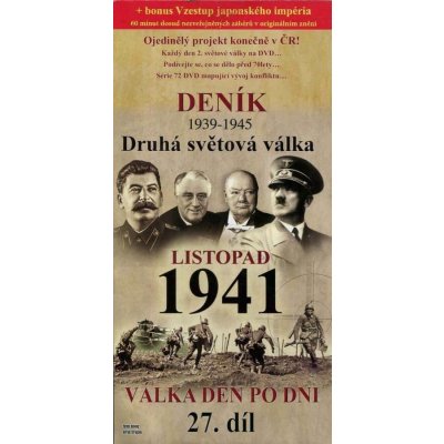 Deník 2. světové války - listopad 1941 DVD