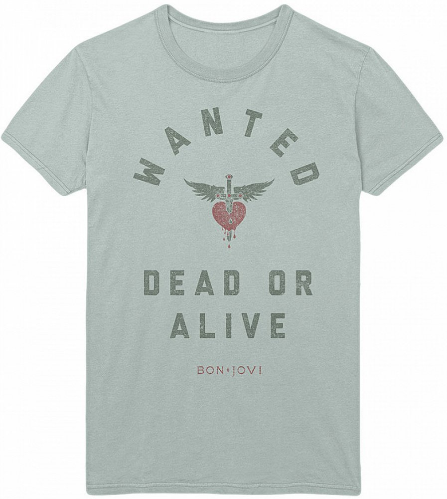Bon Jovi tričko, Wanted Green | Srovnanicen.cz