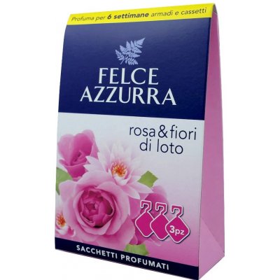 Felce Azzurra vonné sáčky do skříně Rosa a Fiori di loto 3 ks – Zboží Dáma