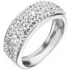 Prsteny Evolution Group Stříbrný prsten s krystaly Preciosa bílý 35031.1 crystal