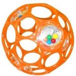 Bright Starts OBALL RATTLE 10cm oranžová – Zboží Dáma